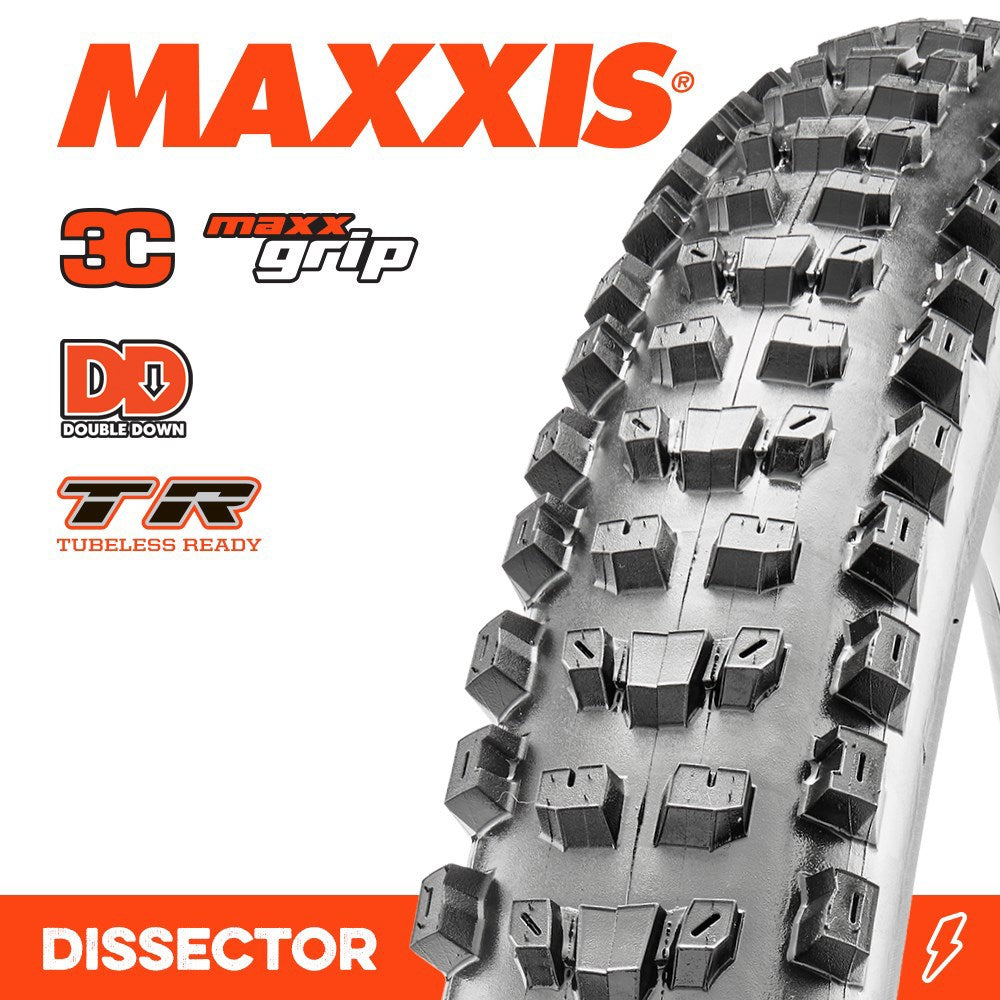 Maxxis Dissector 29 X 2.40 Wt 3C Grip Dd Tr Fold 120X2Tpi E-25 - Ultimate Cycles Nowra