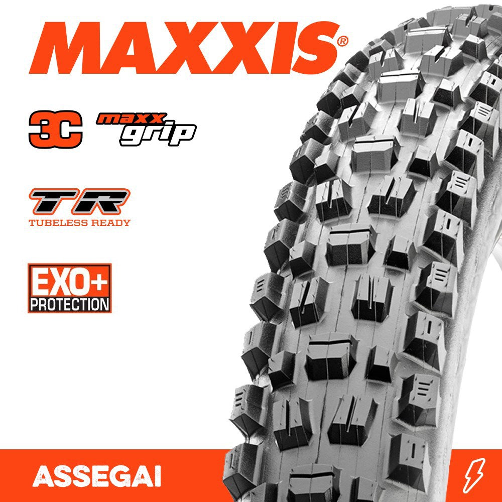Maxxis Assegai 27.5 X 2.50 Wt Grip Exo+ Tr Fold 60Tpi E-25 - Ultimate Cycles Nowra