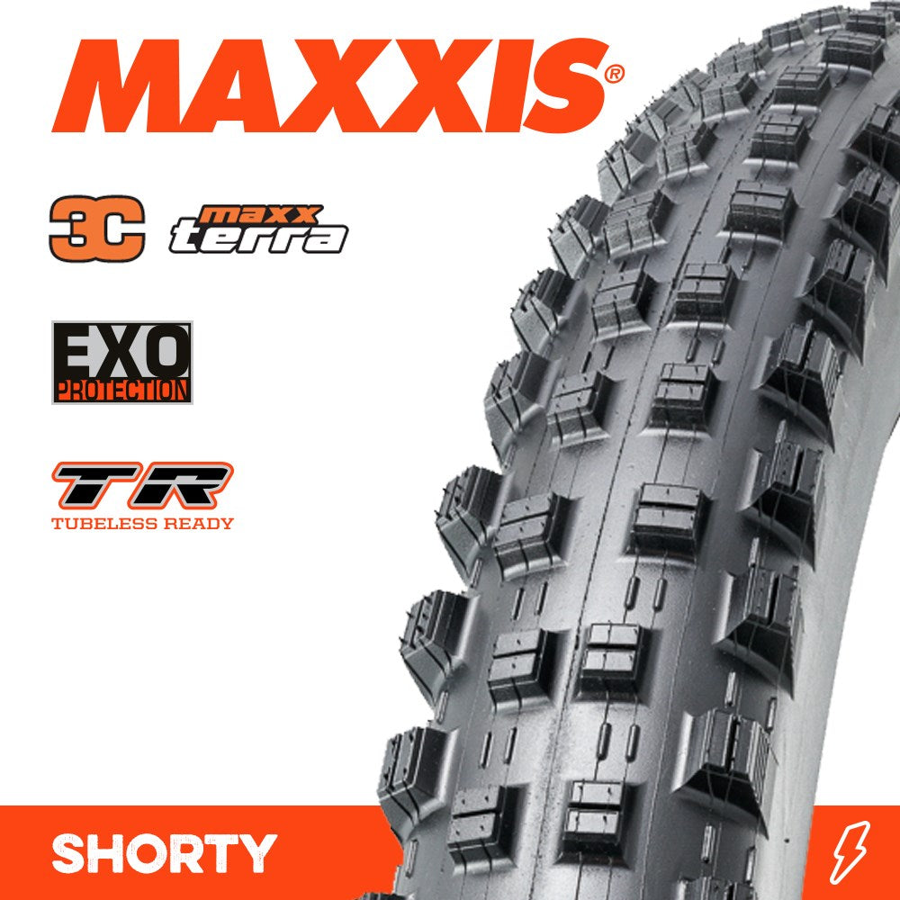 Maxxis Shorty 29 X 2.40 Wt 3C Terra Exo Tr Fold 60Tpi E-25 - Ultimate Cycles Nowra