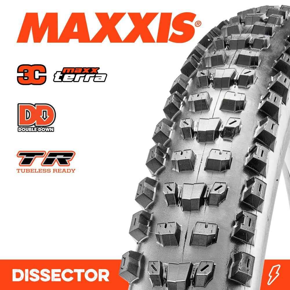 Maxxis Dissector 29 X 2.40 Wt 3C Terra Dd Tr Fold 120X2Tpi E-25 - Ultimate Cycles Nowra