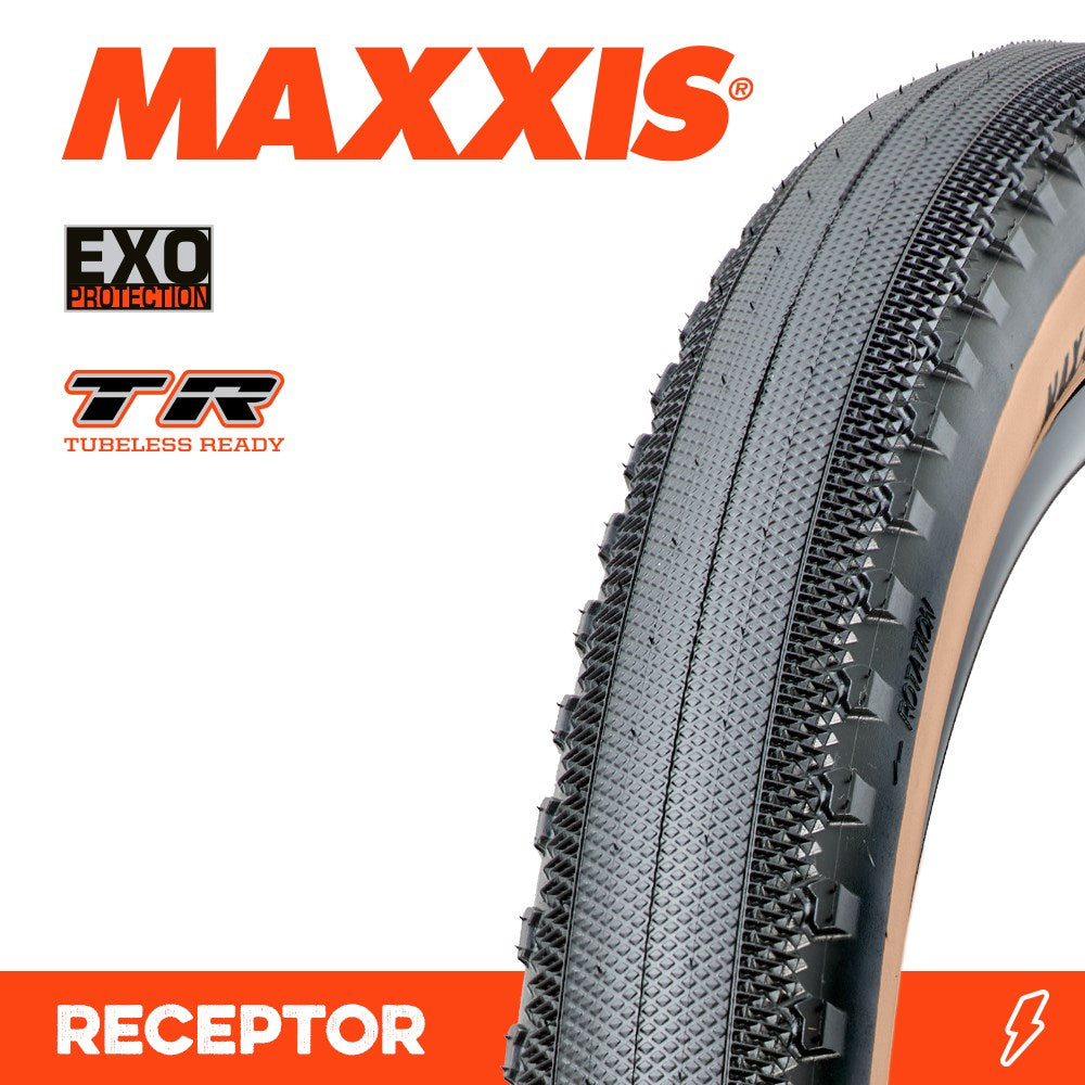 Maxxis Receptor 700 X 40C Exo Tr Tanwall Fold 120Tpi - Ultimate Cycles Nowra