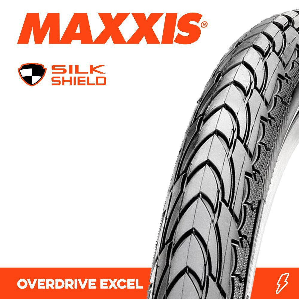 Maxxis Overdrive Excel 700 X 35C Silkshield Wire 60Tpi - Ultimate Cycles Nowra