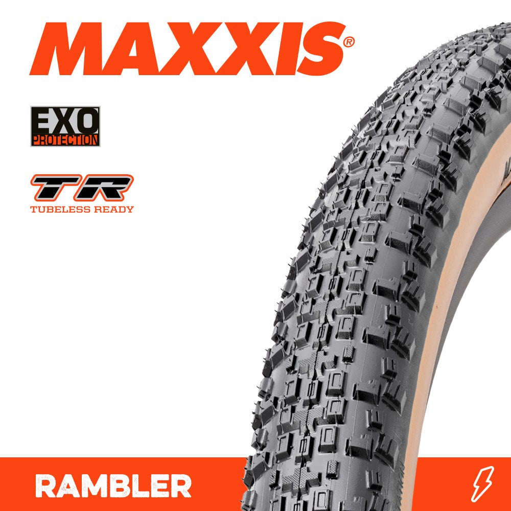 Maxxis Rambler 700 X 50C Exo Tr Tanwall Fold 60Tpi - Ultimate Cycles Nowra