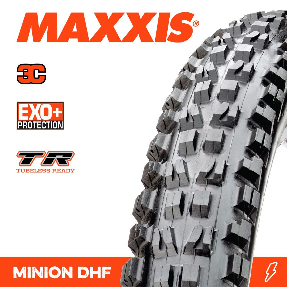 Maxxis Minion Dhr Ii 27.5 X 2.40 Wt 3C Grip Exo+ Tr Fold 60Tpi E-25 - Ultimate Cycles Nowra
