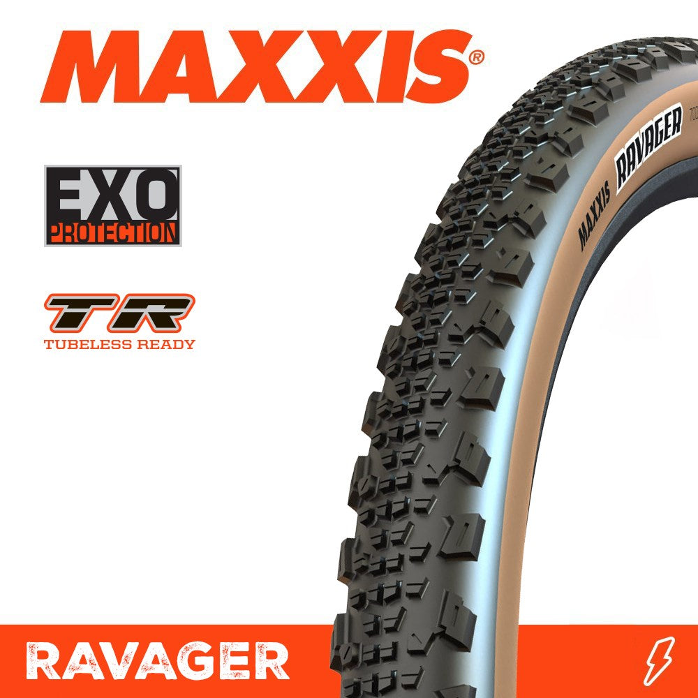 Maxxis Ravager 700 X 40C Exo Tr Tanwall Fold 60Tpi - Ultimate Cycles Nowra