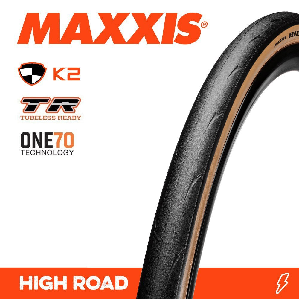 Maxxis High Road 700 X 28C Hypr K2 One70 Tr Tanwall Carbon Fold 170Tpi - Ultimate Cycles Nowra