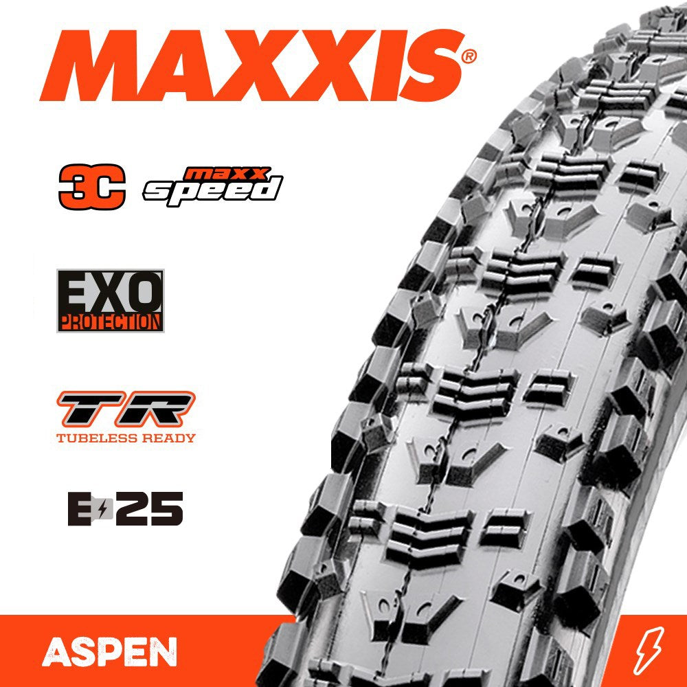 Maxxis Aspen 29 X 2.25 Exo Tr New Maxxspeed Fold 120Tpi E-25 - Ultimate Cycles Nowra