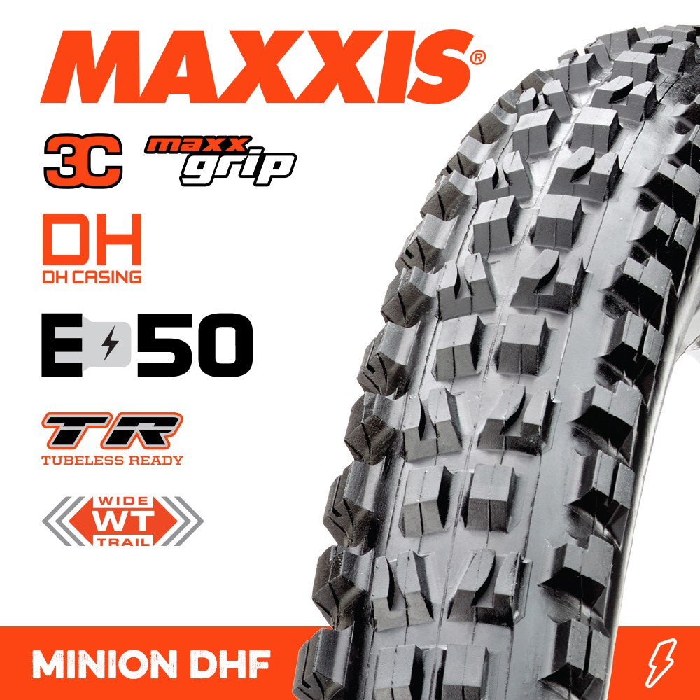 Maxxis Minion Dhf 29 X 2.50 3C Grip Dh Tr E-Mtb Fold 60X2Tpi E-50 - Ultimate Cycles Nowra