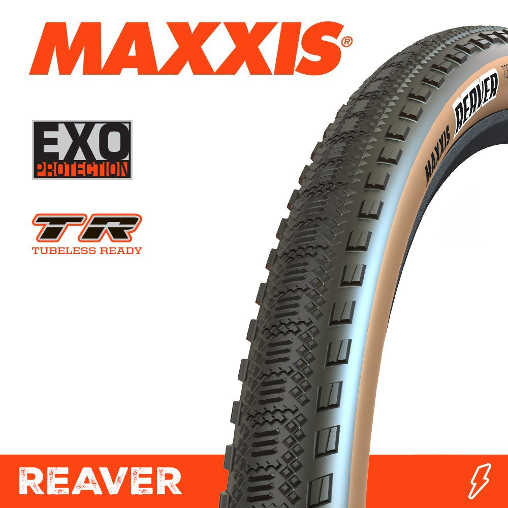 Maxxis Reaver 700 X 45C Exo Tr Tanwall Fold 120Tpi - Ultimate Cycles Nowra