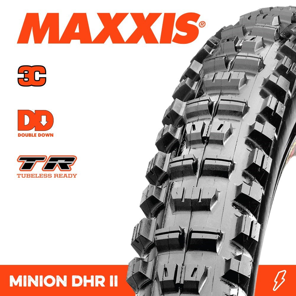 Maxxis Minion Dhr Ii 27.5 X 2.50 3Ct Dd Tr Fold 120X2Tpi E-25 - Ultimate Cycles Nowra
