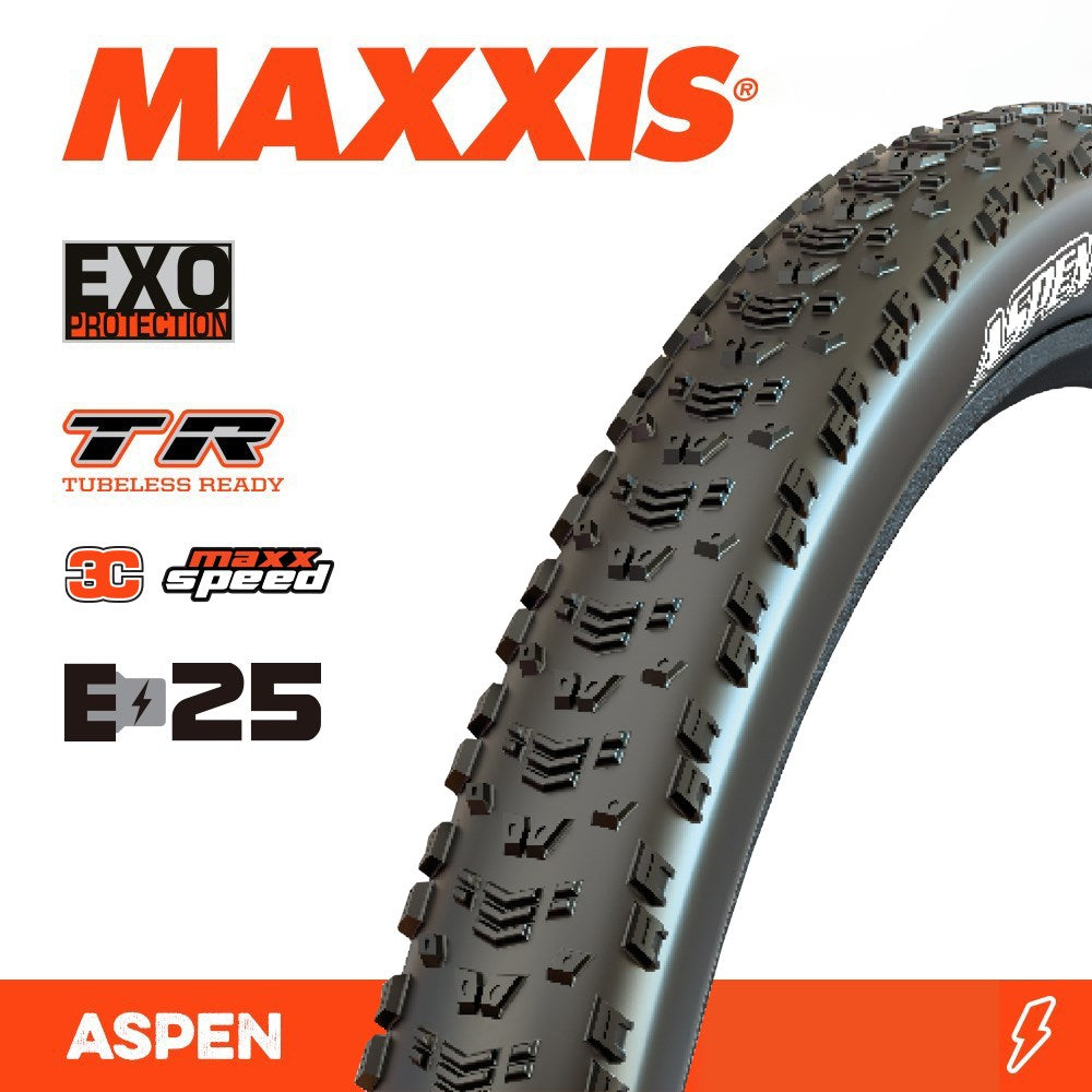 Maxxis Aspen 29 X 2.40 Team Spec Exo Tr New Maxxspeed Fold 170Tpi E-25 - Ultimate Cycles Nowra