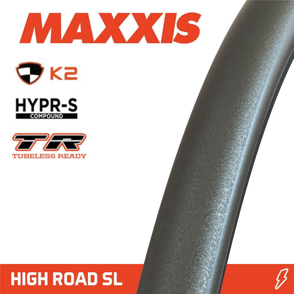 Maxxis High Road Sl 700 X 28C Hypr-S K2 Tr (New 2024) Carbon Fold 150Tpi - Ultimate Cycles Nowra