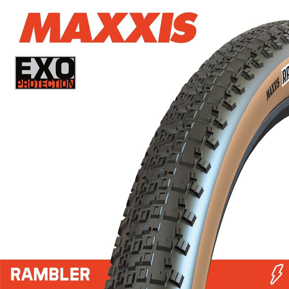 Maxxis Rambler 700 X 40C Exo Tanwall Wire 60Tpi E-25 - Ultimate Cycles Nowra