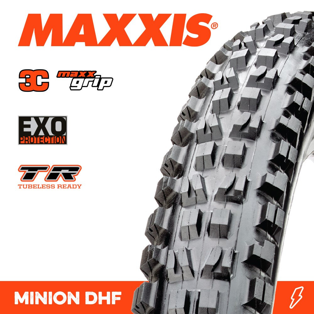 Maxxis Minion Dhf 27.5 X 2.50 Wt 3C Grip Exo Tr Fold 60Tpi E-25 - Ultimate Cycles Nowra