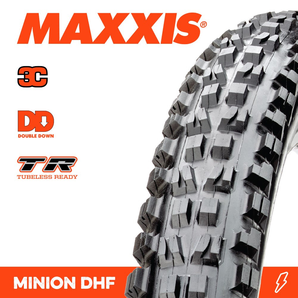 Maxxis Minion Dhf 27.5 X 2.50 Wt 3C Grip Tr Dd Fold 120X2Tpi E-25 - Ultimate Cycles Nowra