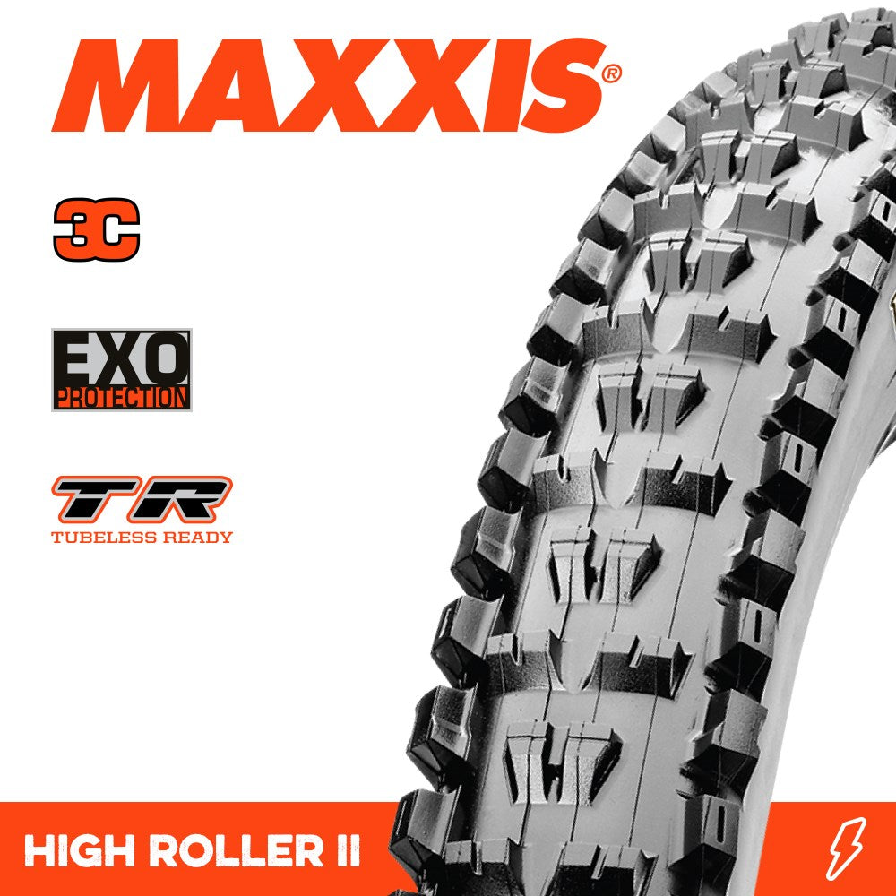 Maxxis High Roller Ii 29 X 2.50 Wt 3C Terra Exo Tr Fold 60Tpi E-25 - Ultimate Cycles Nowra