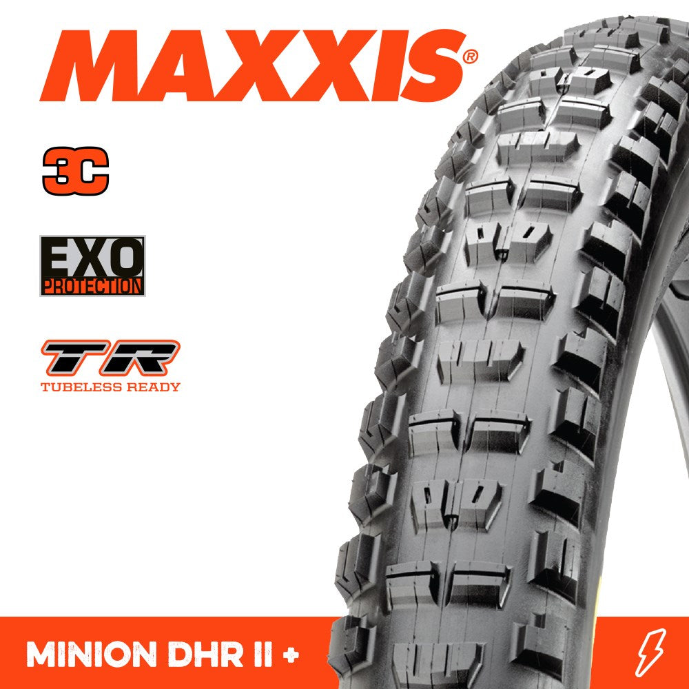 Maxxis Minion Dhr Ii 27.5 X 2.80 Plus 3C Terra Exo Tr Fold 120Tpi E-25 - Ultimate Cycles Nowra