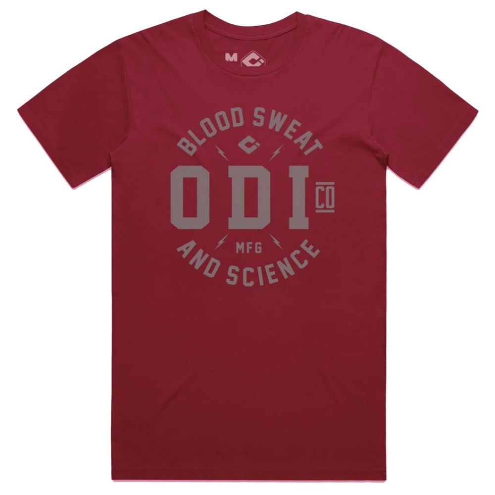 Odi Tee Token Maroon / Grey Xlg - Ultimate Cycles Nowra