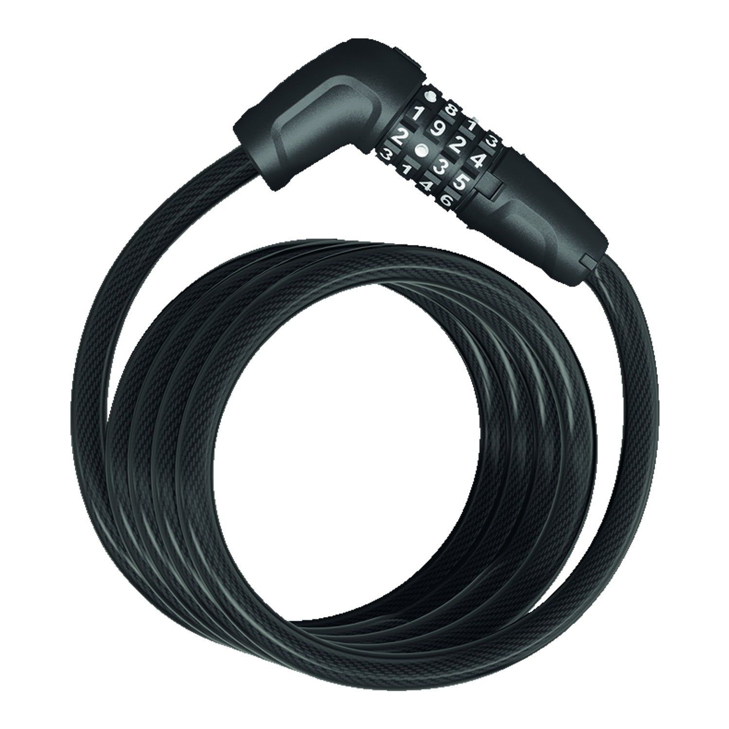 Abus Lock Numero 5510c Coil 180cm X 10mm Blk - Ultimate Cycles Nowra