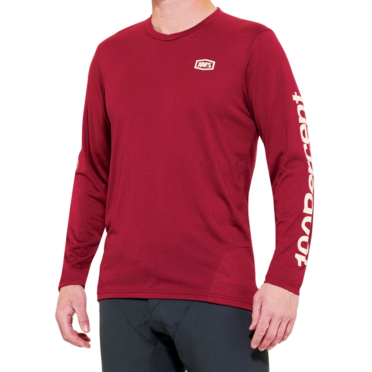 100% Airmatic LS Jersey Merlot - Ultimate Cycles Nowra