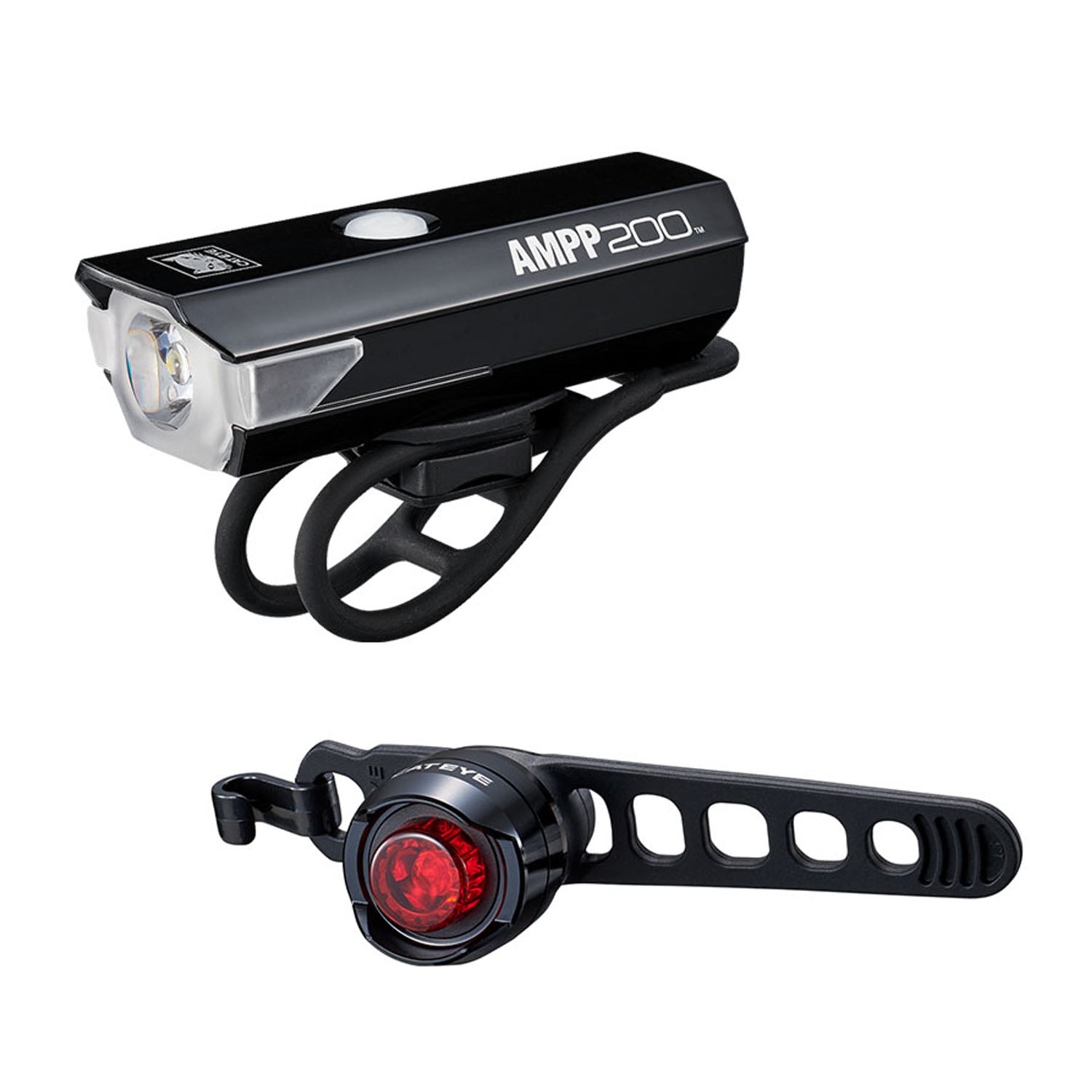 Cateye Lightset City Ampp200 & Orbr Rc - Ultimate Cycles Nowra
