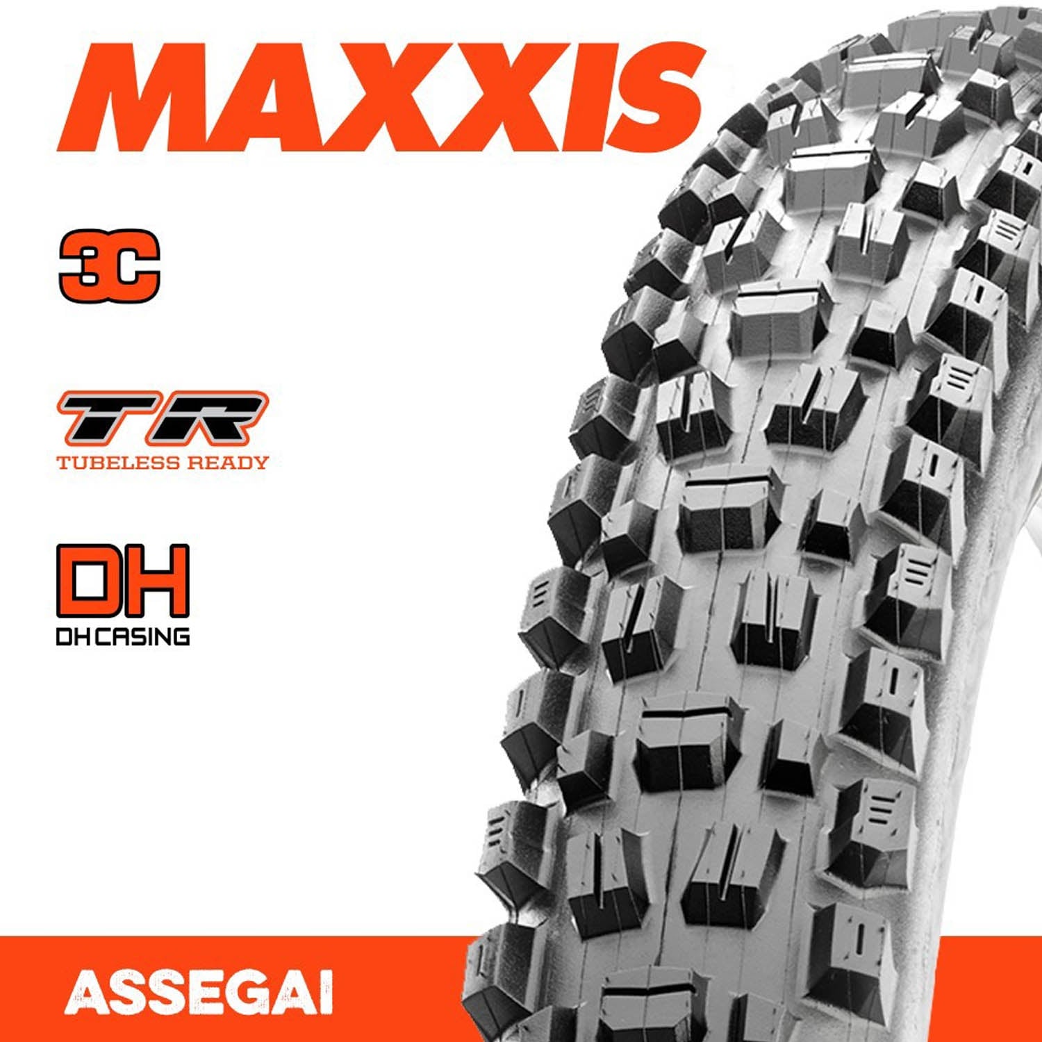 Maxxis Assegai Wt 3C Maxgrip Dh Tr Fold 60X2Tpi E-25 - Ultimate Cycles Nowra