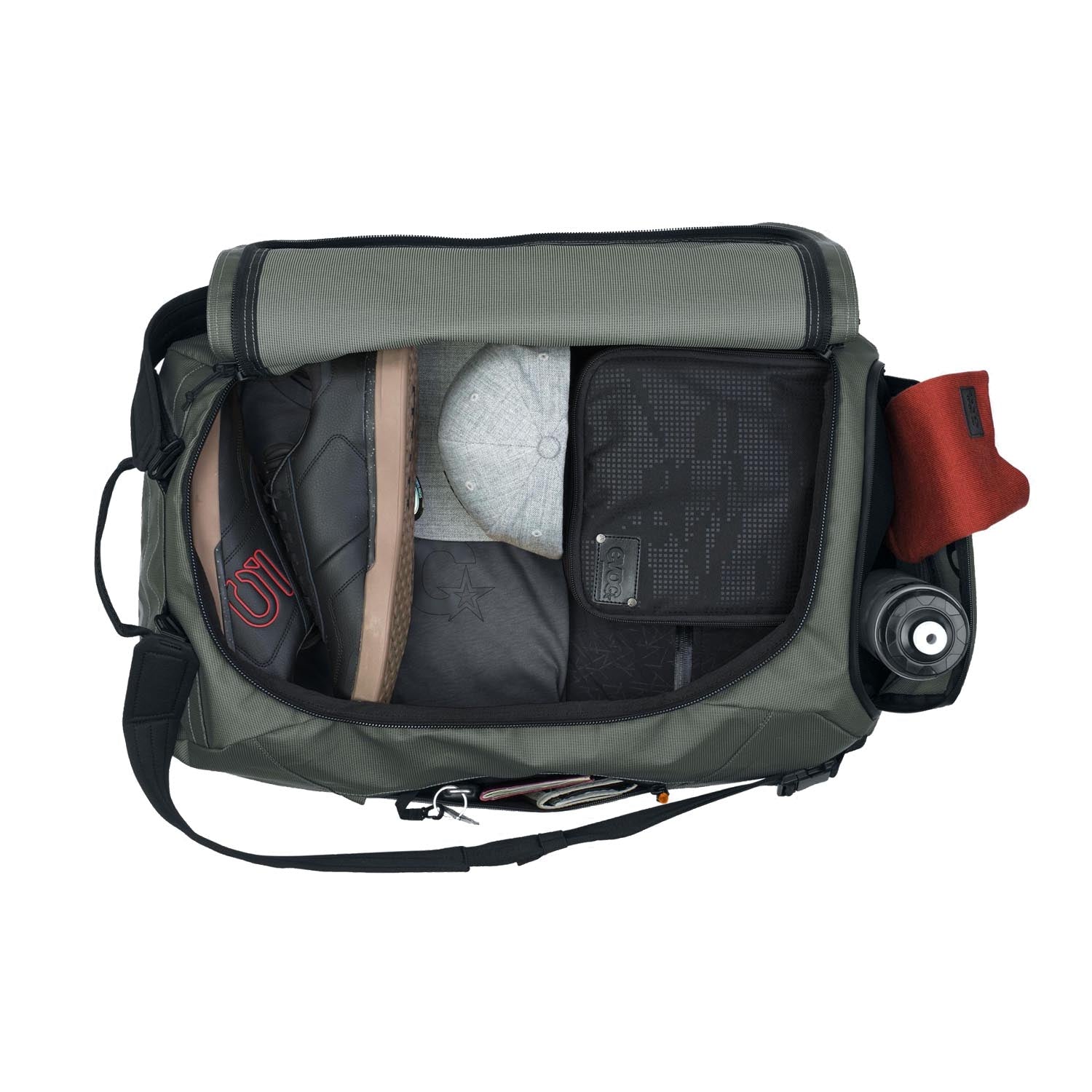 Evoc Duffle Bag 60 Dark Olive/black 60ltr - Ultimate Cycles Nowra