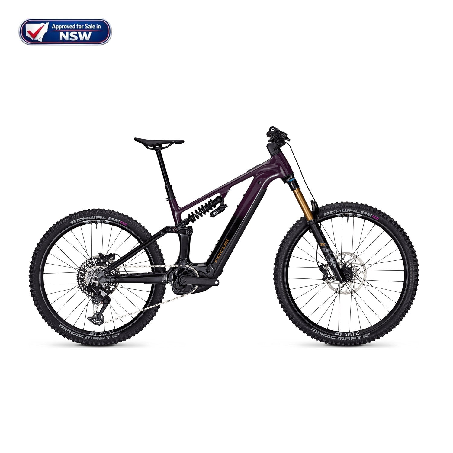 Focus Sam2 6.9 600Wh Dark Violett / Magic Black 2026 - Ultimate Cycles Nowra