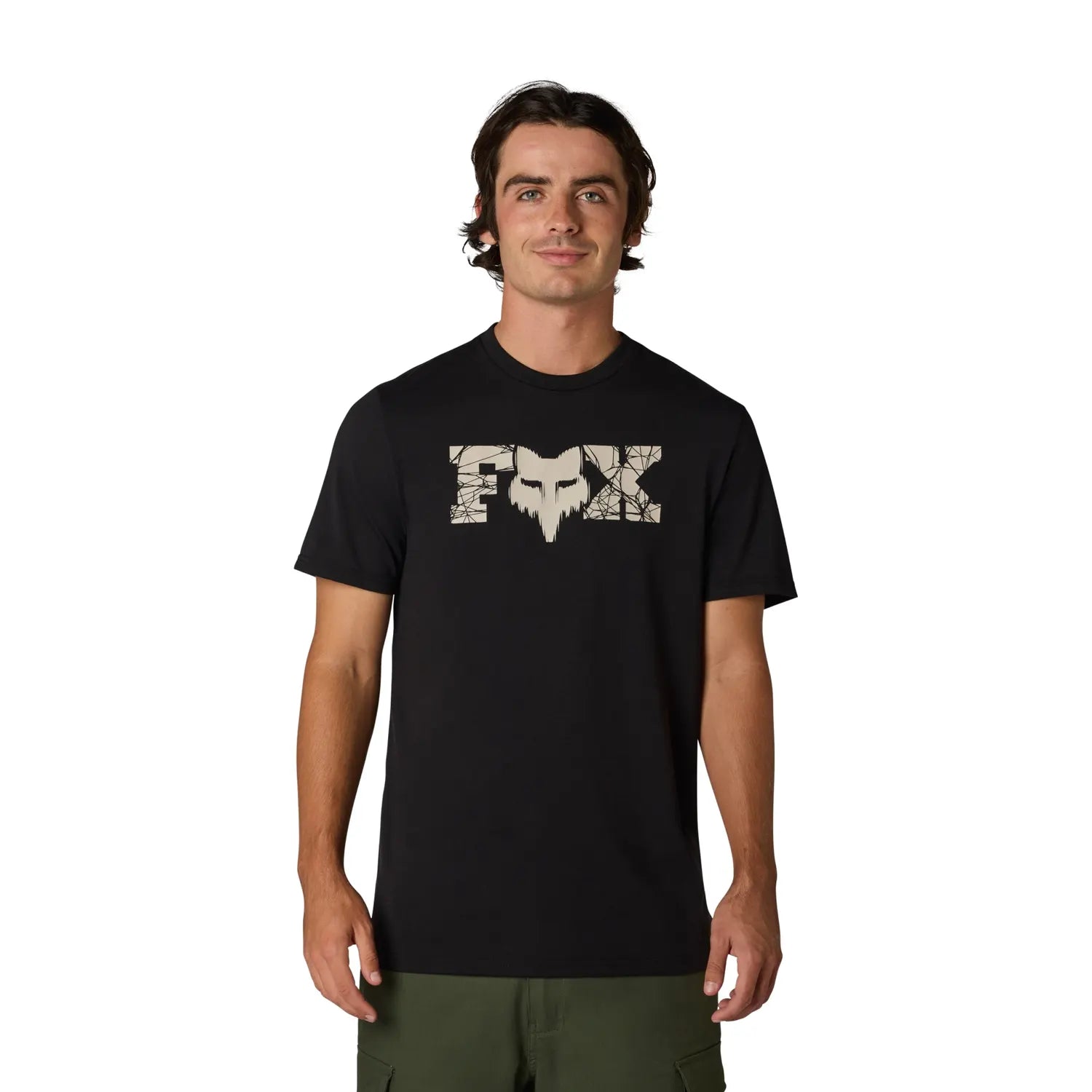 Fox Diffuse Dri-Release SS Tee Black - Ultimate Cycles Nowra