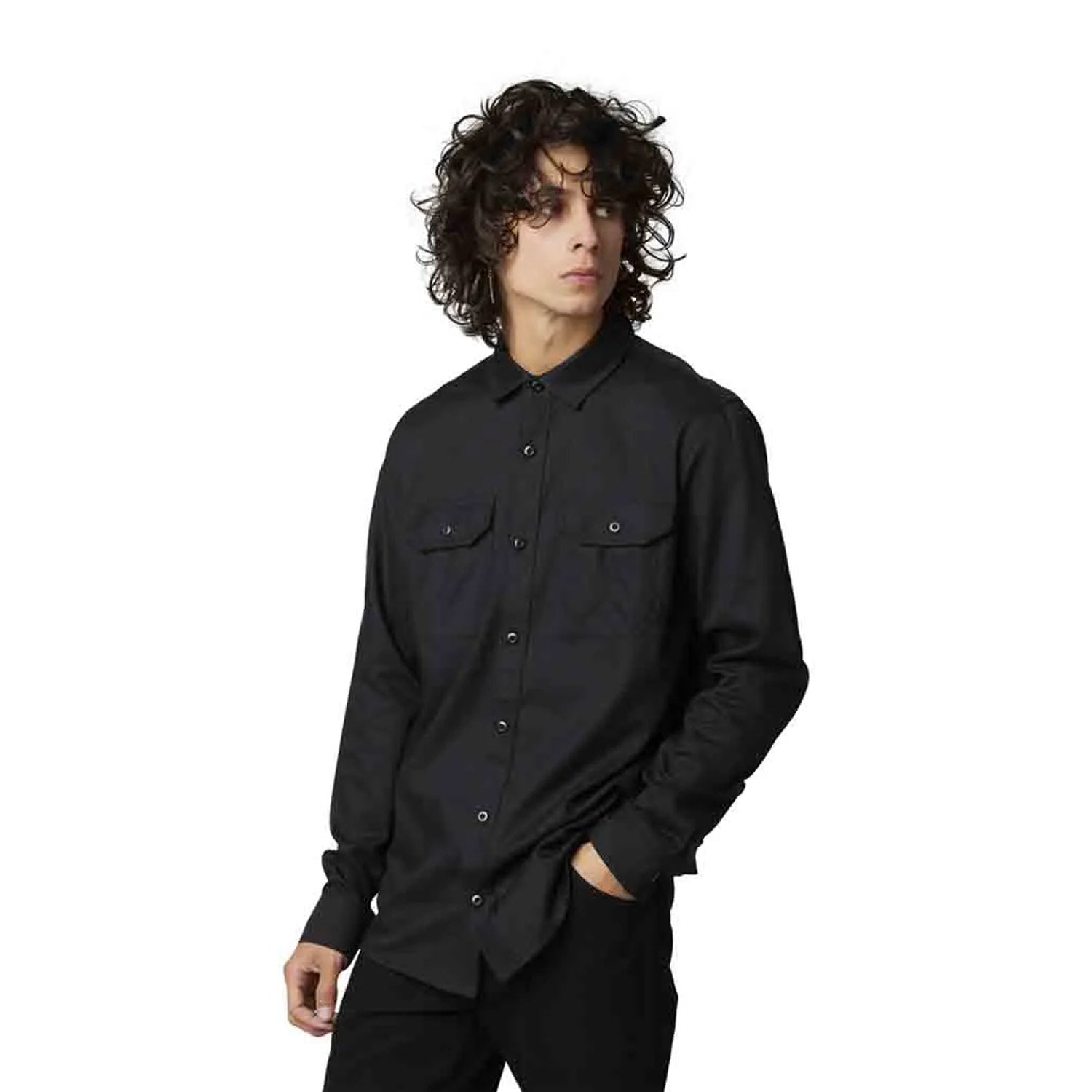 Fox Assembly Line Flannel Black - Ultimate Cycles Nowra