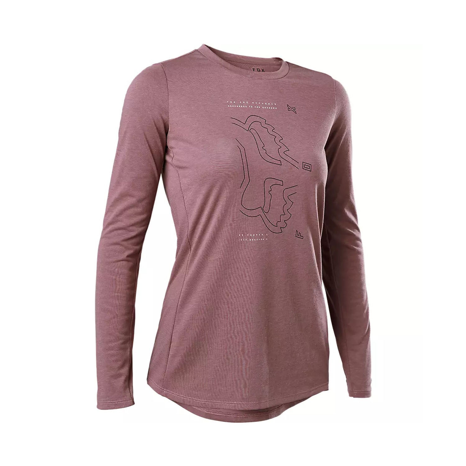 Fox W Ranger Dr Ls Jersey Plum Perf - Ultimate Cycles Nowra