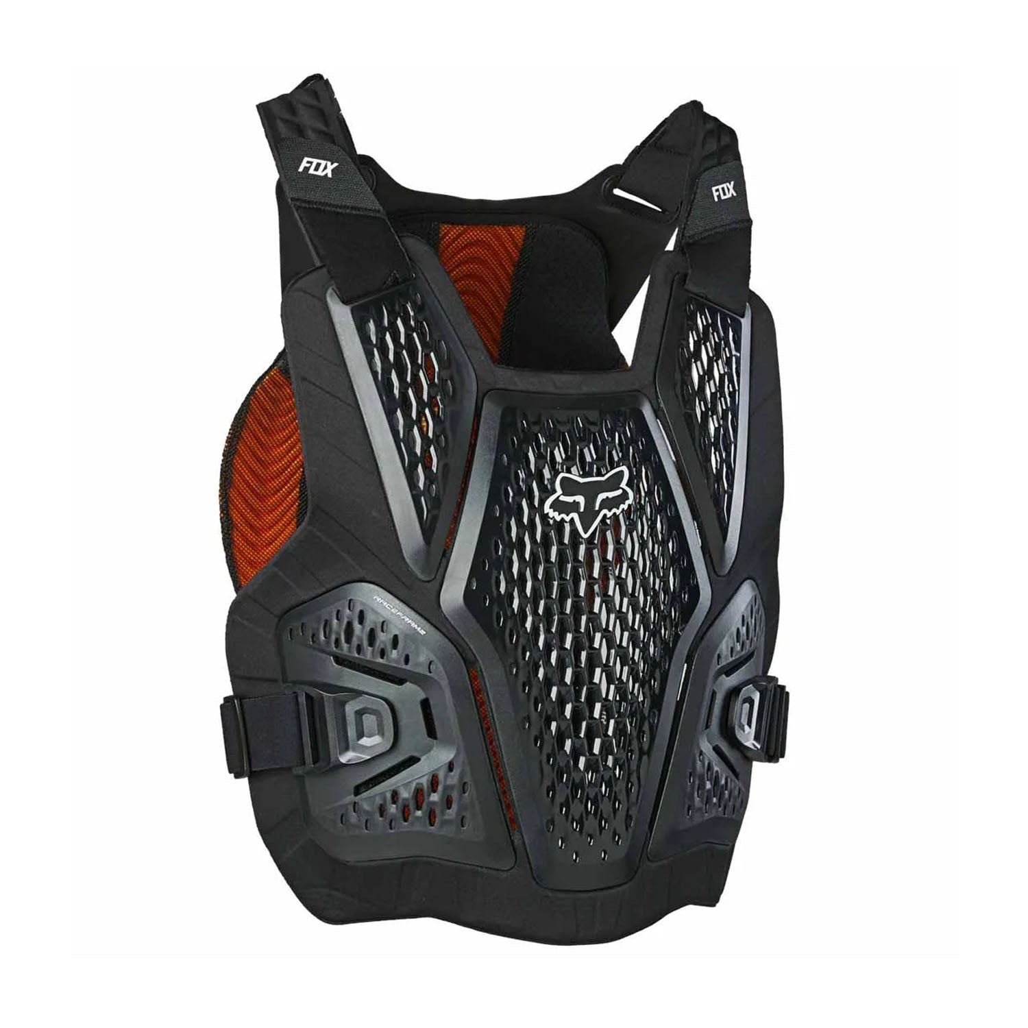 Fox Raceframe Impact Low Profile Roost Deflector D3O SB CE Black - Ultimate Cycles Nowra