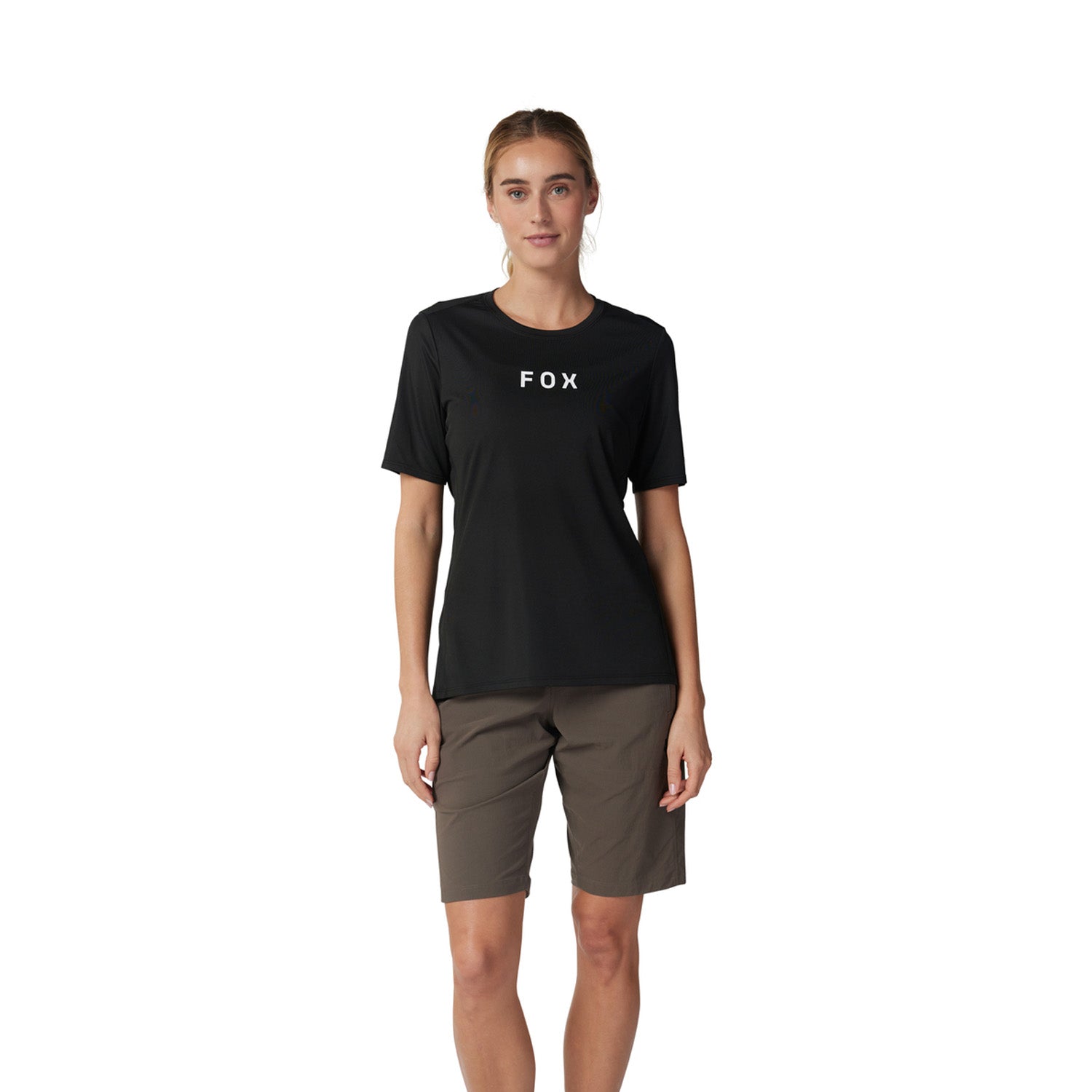 Fox Wmns Ranger Ss Jersey Wordmark Blk - Ultimate Cycles Nowra