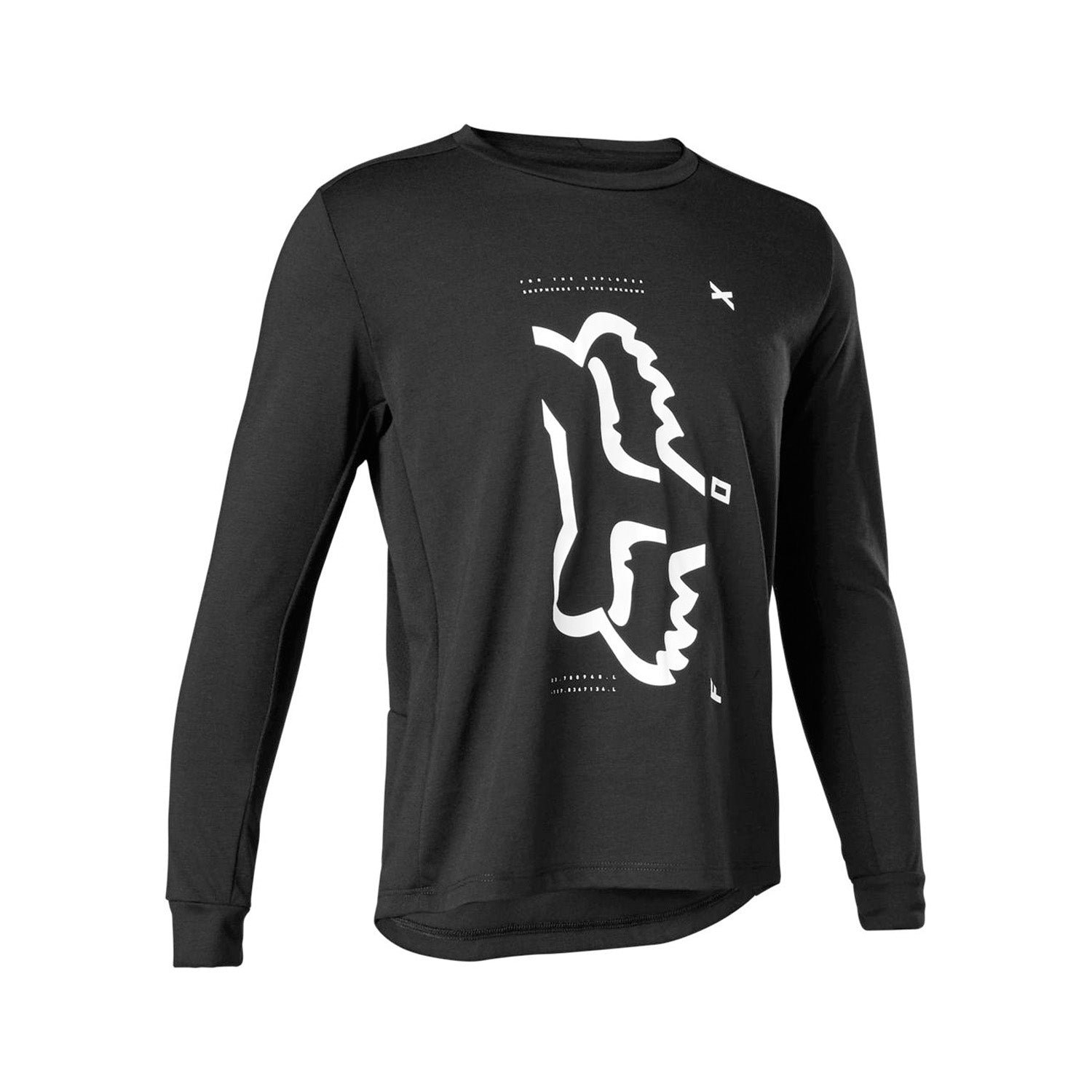Fox Youth Ranger DR LS Jersey Black - Ultimate Cycles Nowra