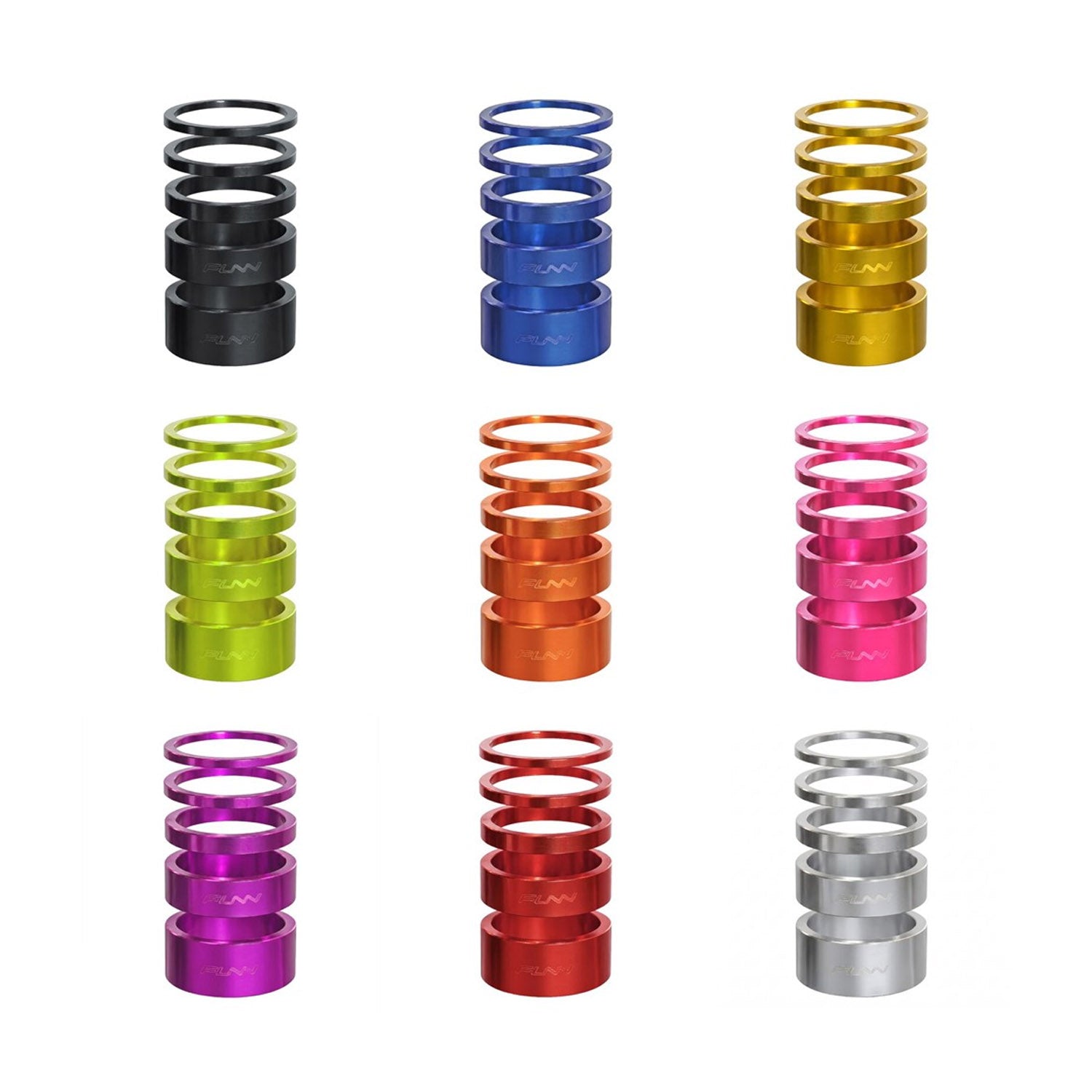 Funn Descend Headset Spacer Kit Black
