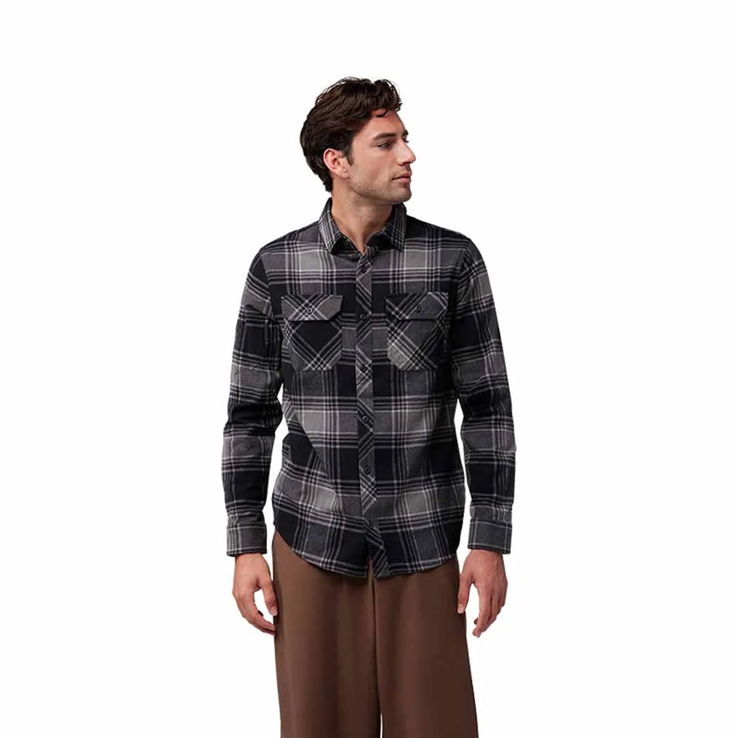 Fox Traildust Flannel Blk - Ultimate Cycles Nowra