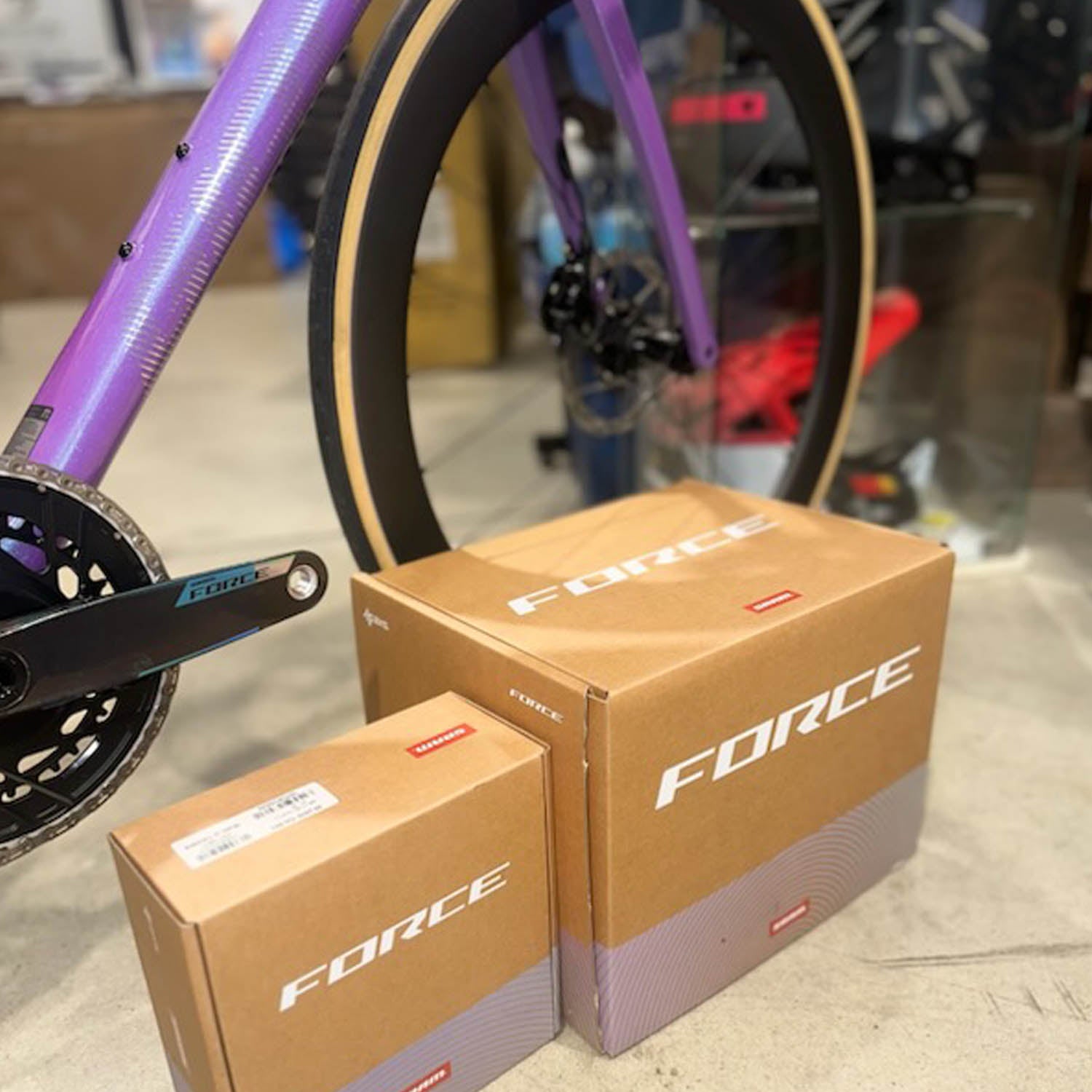 (UC CUSTOM BUILD) GIANT TCR ADVANCED SL M/L BLURPLE - SRAM FORCE AXS E1 W/ POWERMETER 170MM CRANKS - Ultimate Cycles Nowra