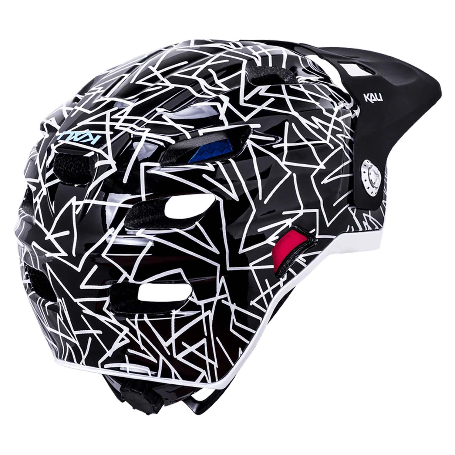 Kali Maya Full Face Kids Helmet 50 - 54cm Segment Mono - Ultimate Cycles Nowra