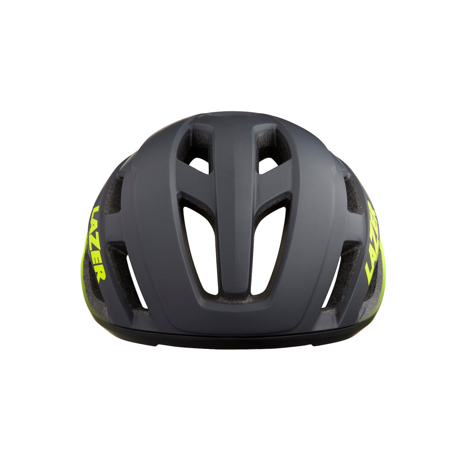 Lazer Strada Kc Matte Dark Grey/yellow Flash - Ultimate Cycles Nowra