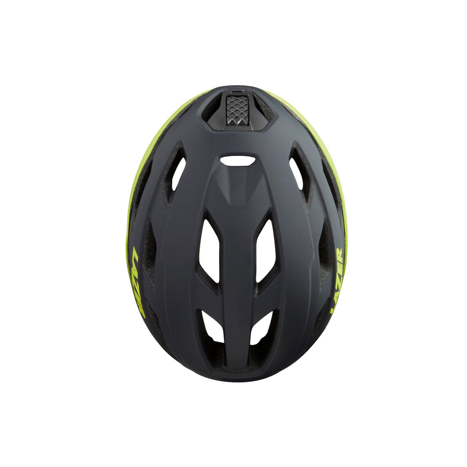 Lazer Strada Kc Matte Dark Grey/yellow Flash - Ultimate Cycles Nowra