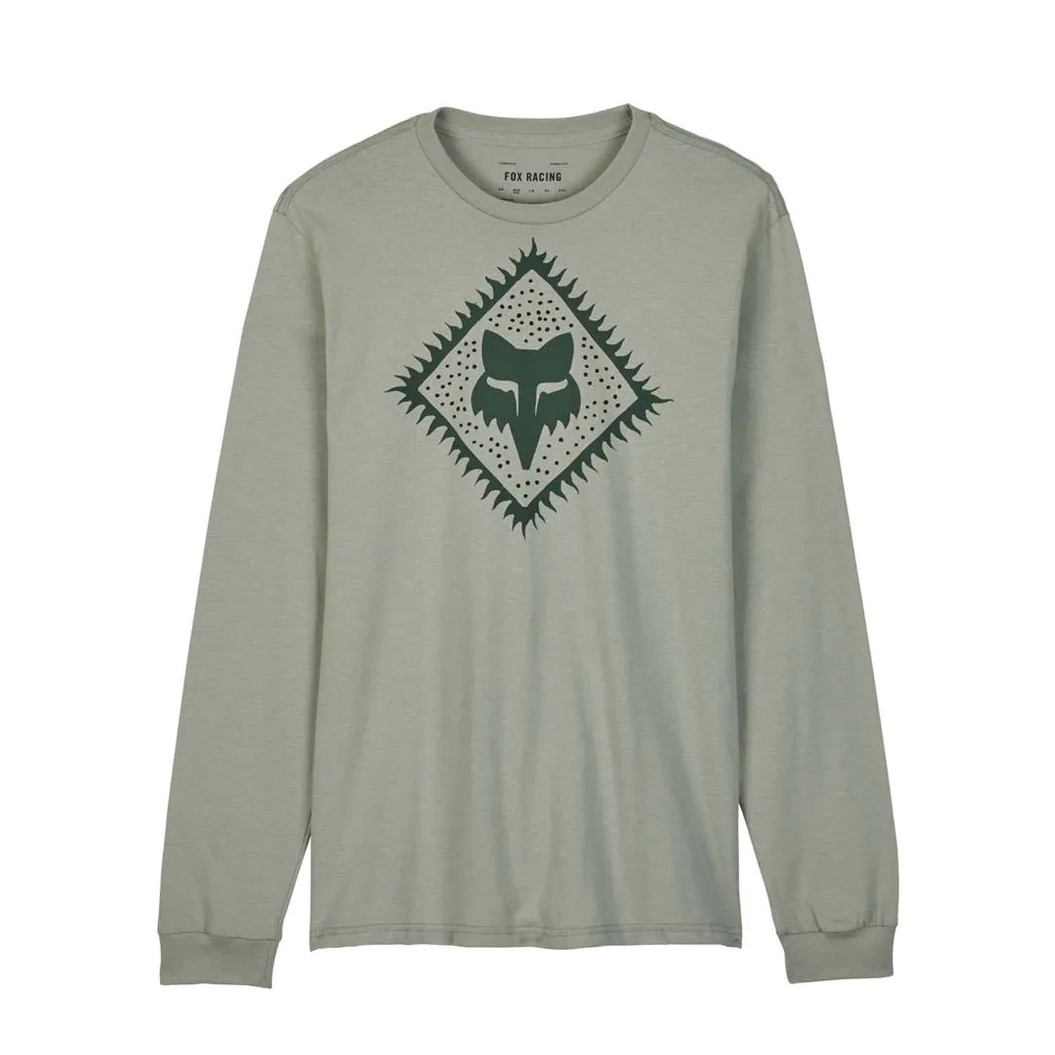 Fox Leo Prem Ls Tee Gry Vint - Ultimate Cycles Nowra
