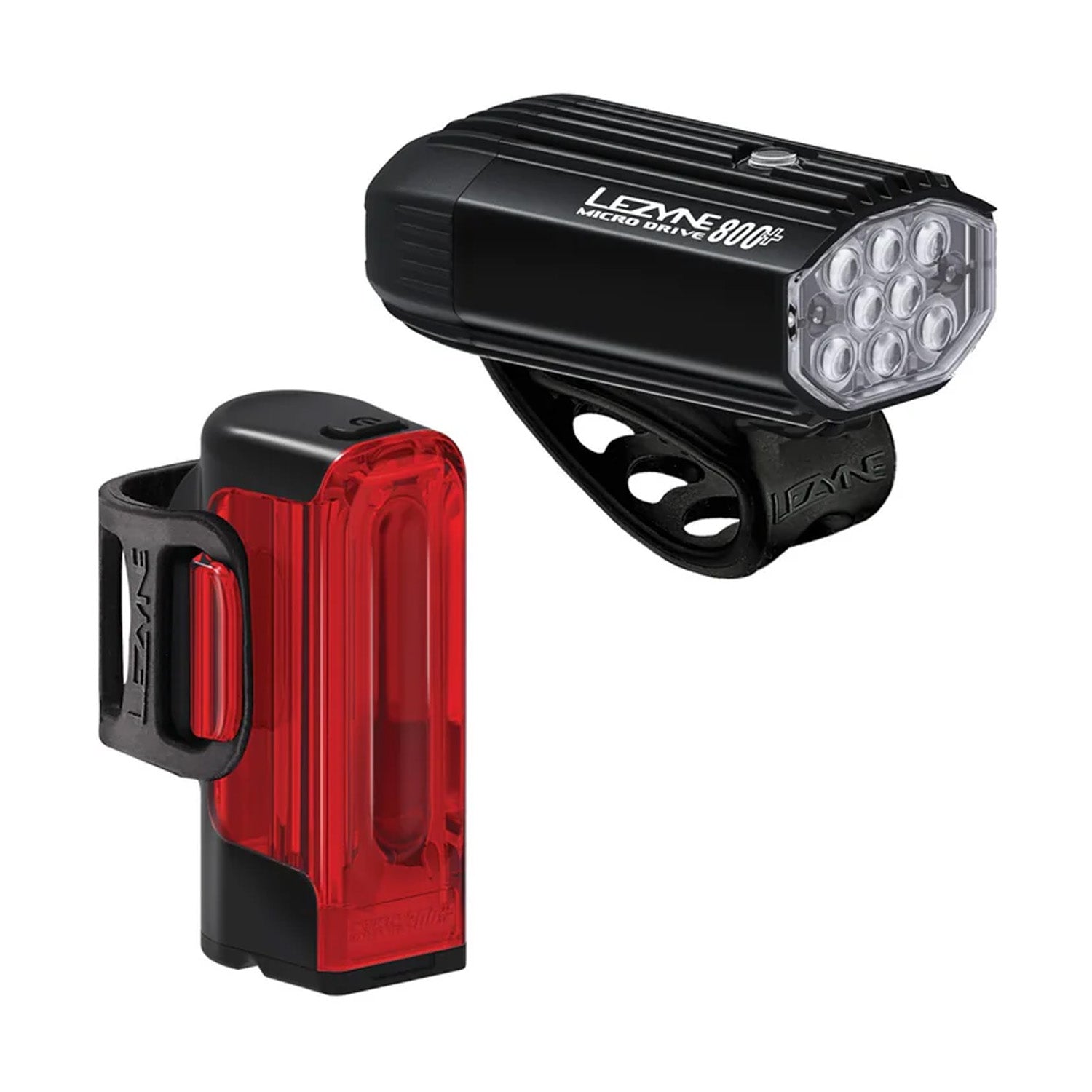 Lezyne Micro Drive 800+/ Strip Drive 300 Set / Pair - Ultimate Cycles Nowra