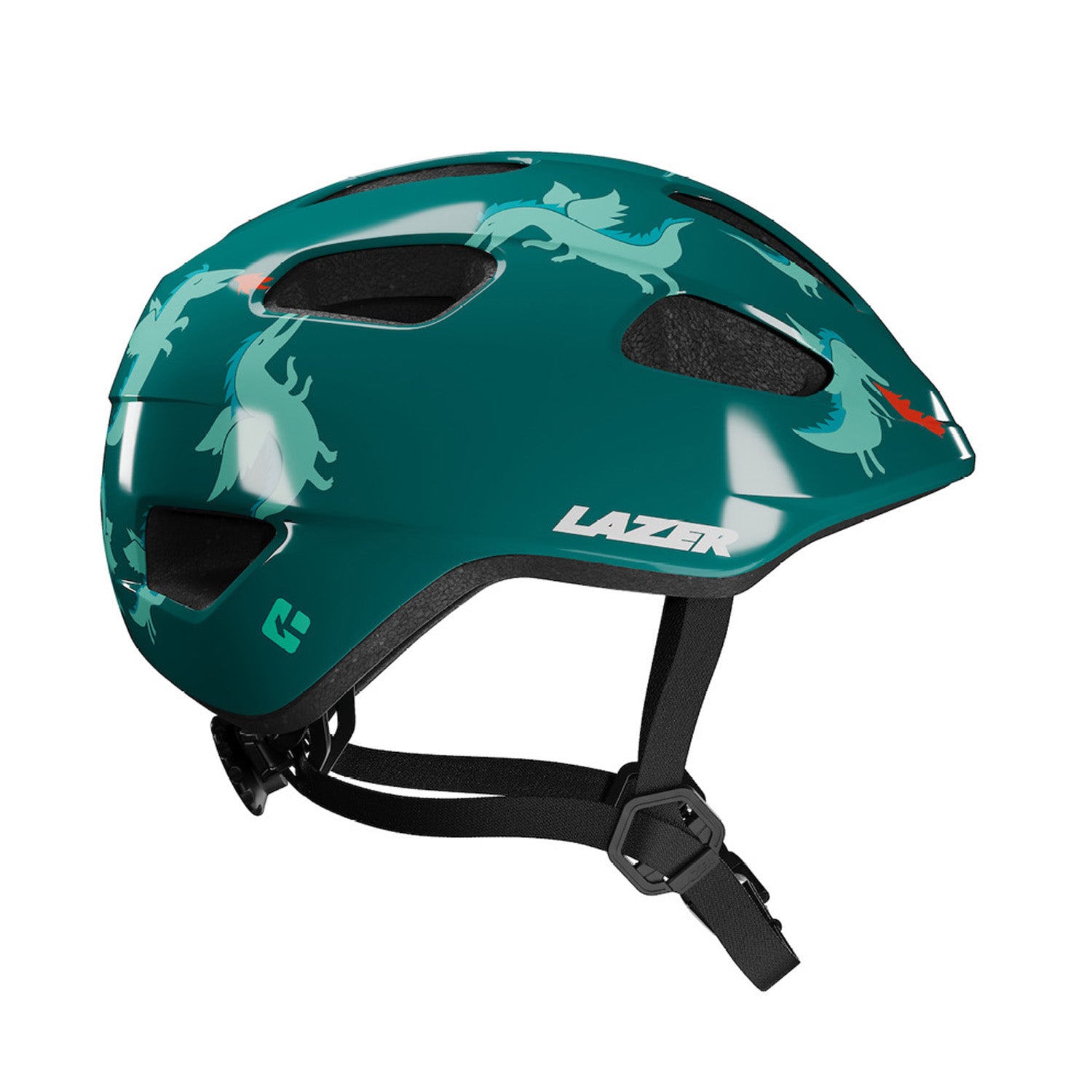 Lazer Nutz 2.0 Kineticore Helmet Dragons Unisize 50-56cm - Ultimate Cycles Nowra