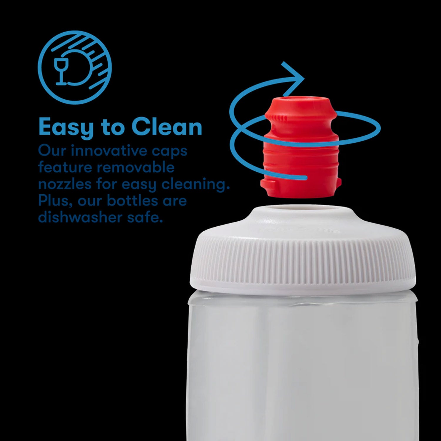 Polar Bottle Wave 700ml Frost / Charcoal - Ultimate Cycles Nowra