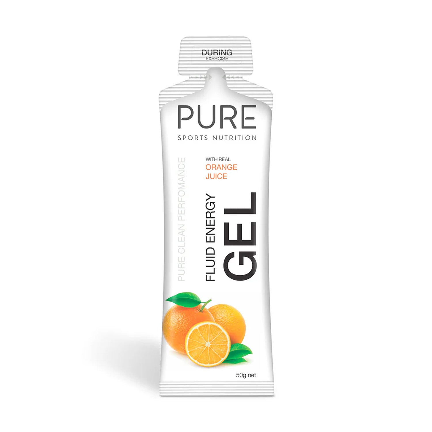 Pure Fluid Energy Gel Orange Juice 50g - Ultimate Cycles Nowra