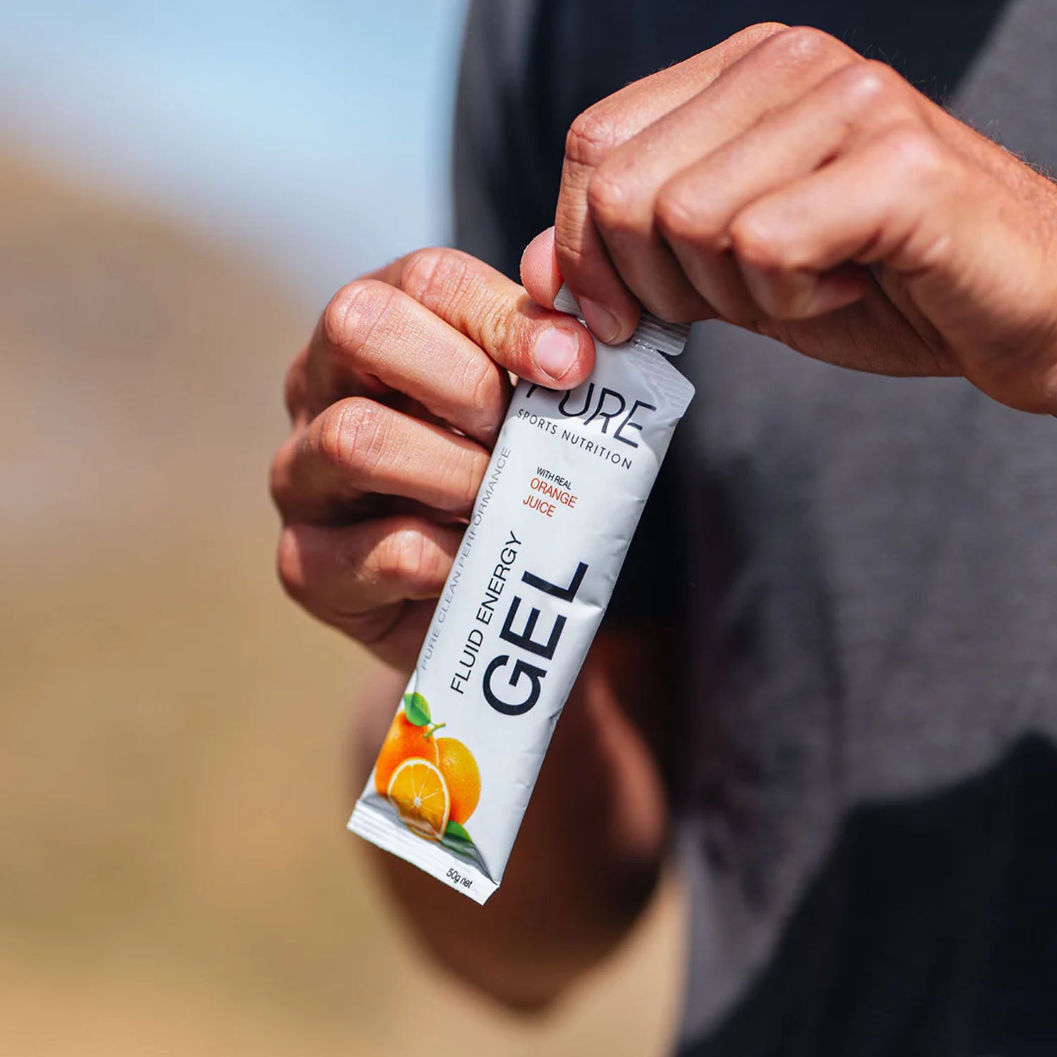 Pure Fluid Energy Gel Orange Juice 50g - Ultimate Cycles Nowra