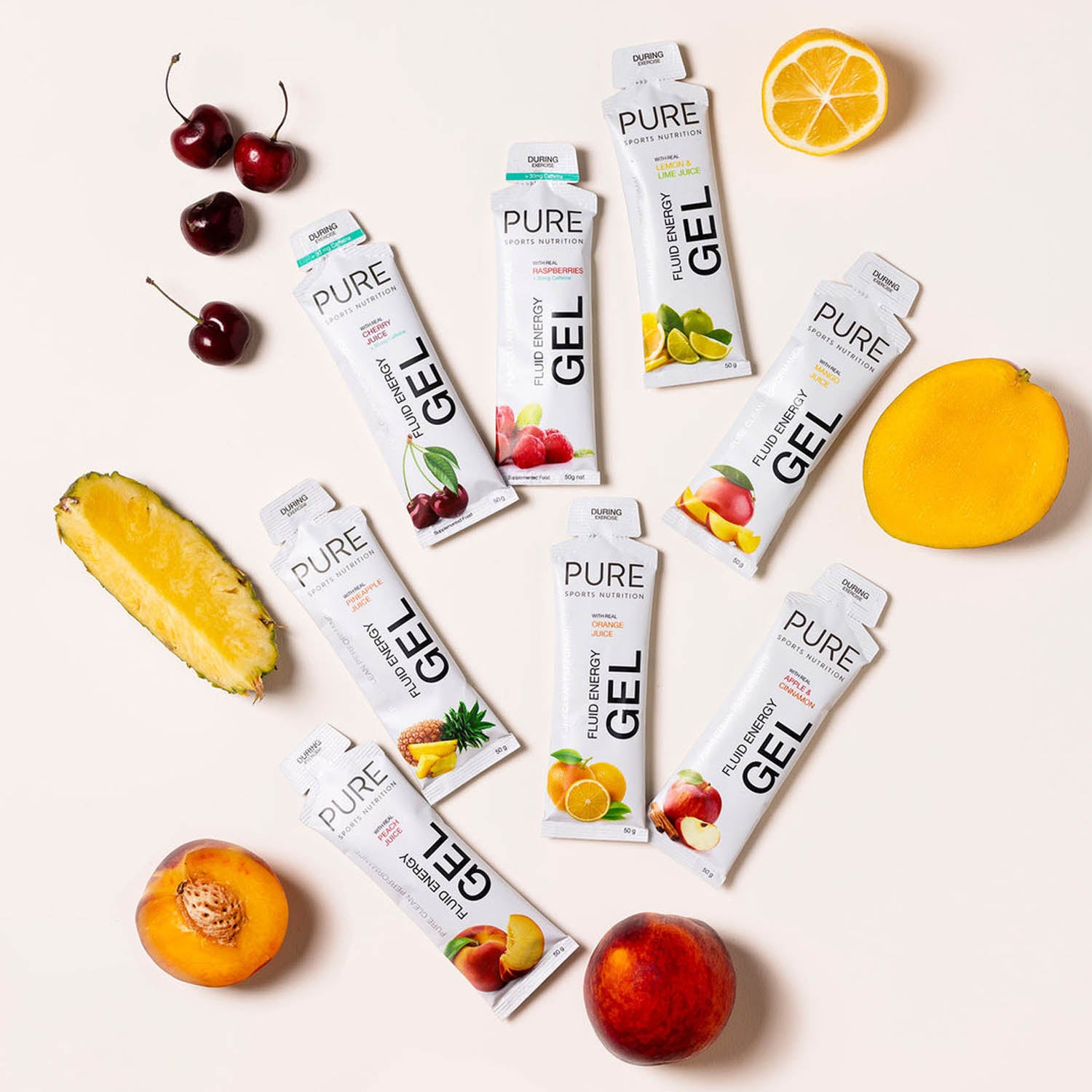 PURE FLUID ENERGY GEL MANGO 50G - Ultimate Cycles Nowra