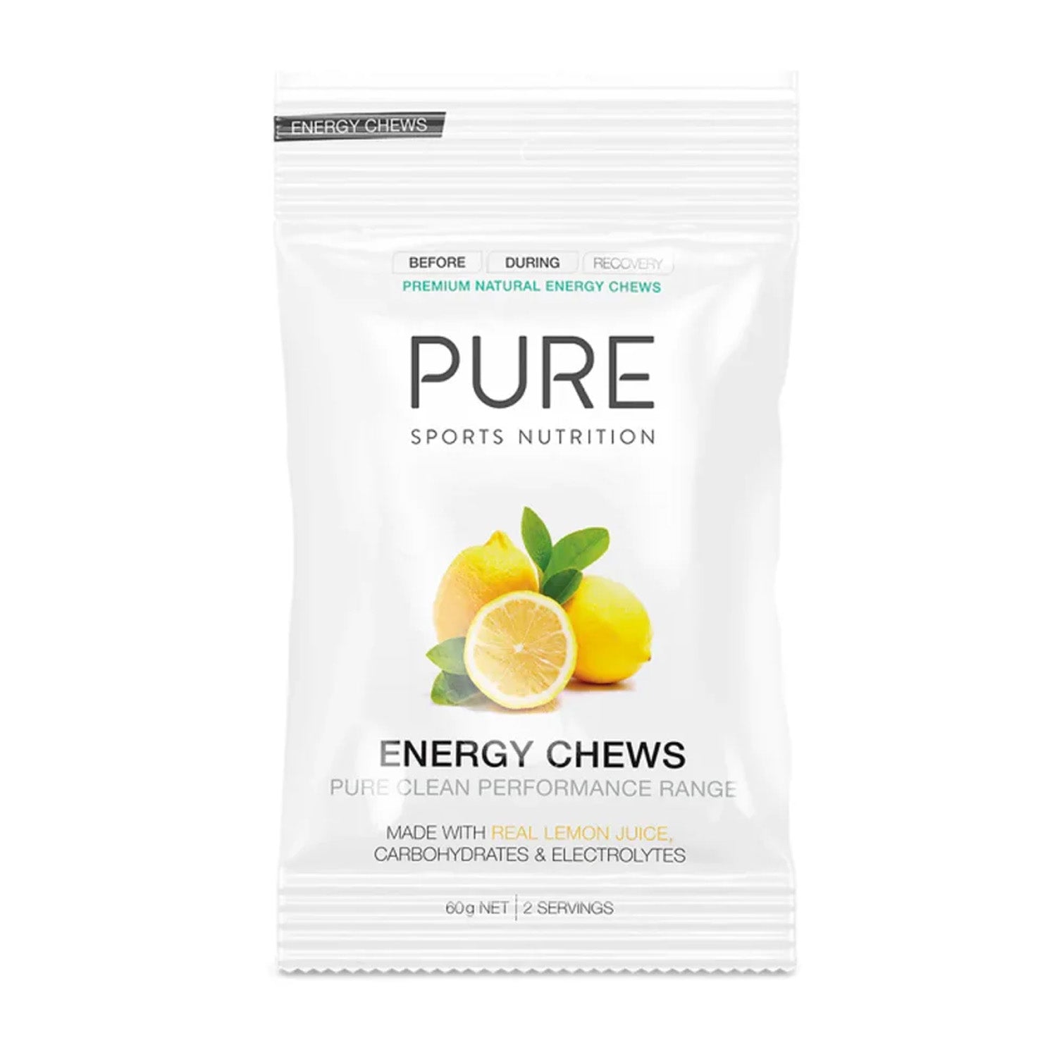 Pure Energy Chews Lemon 60G - Ultimate Cycles Nowra