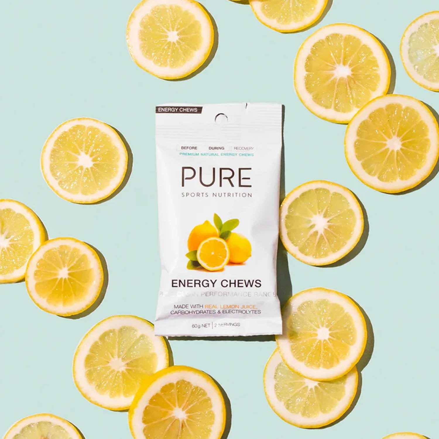 Pure Energy Chews Lemon 60G - Ultimate Cycles Nowra