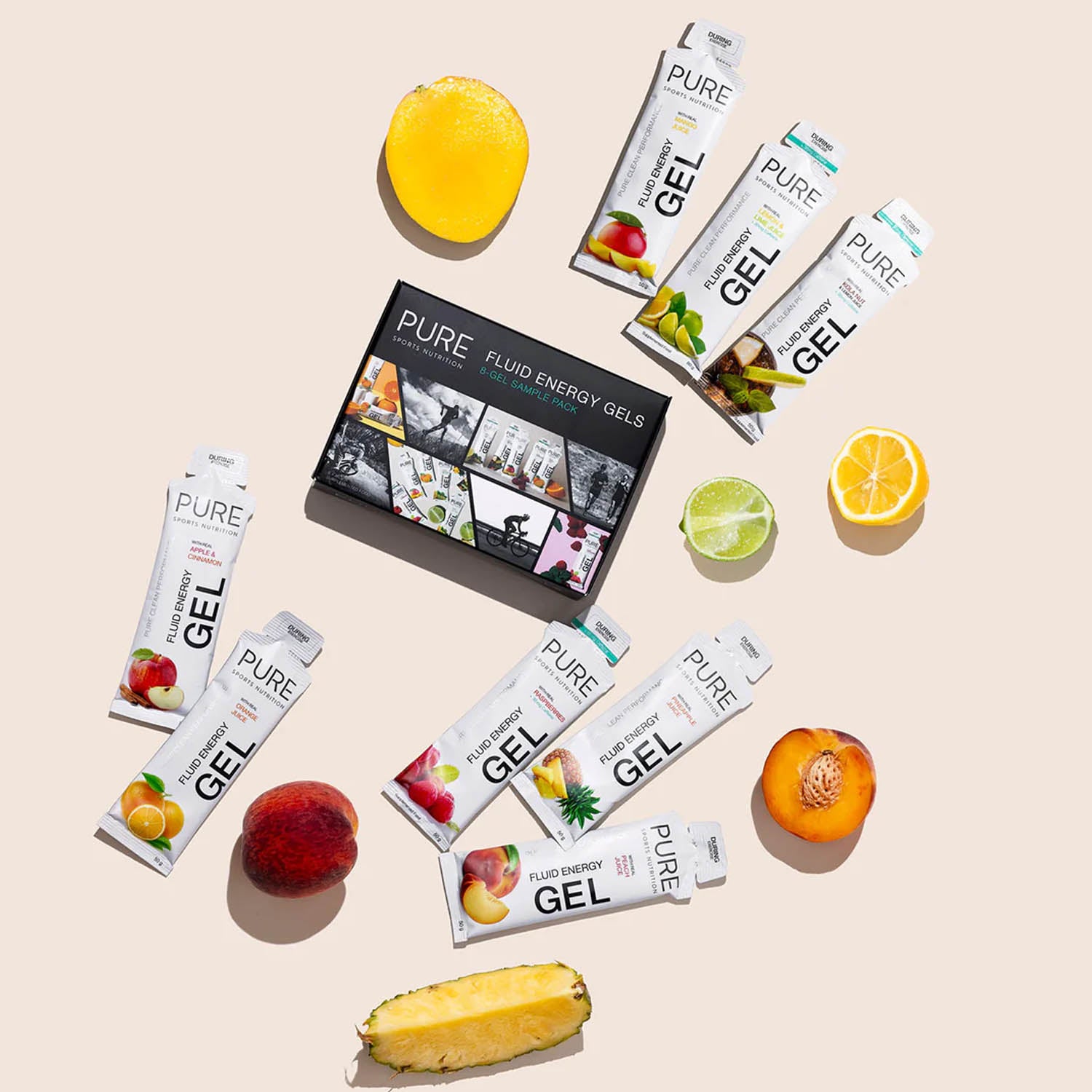 Pure Fluid Energy Gel 50g 8 Pk Sample - Ultimate Cycles Nowra